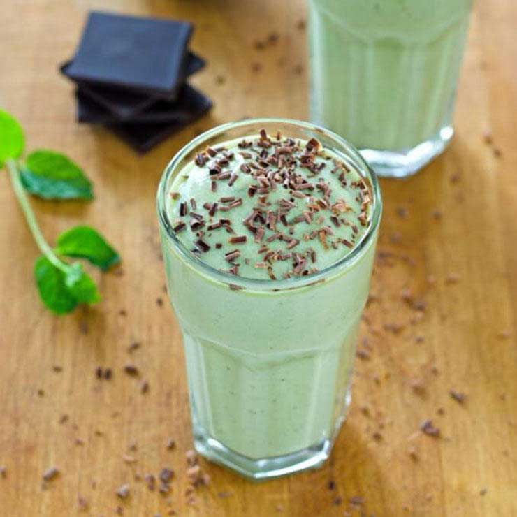انواع میلک شیک,شیک آووکادو و نعناع