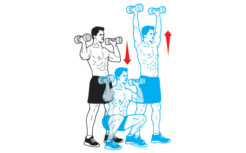  حرکت Dumbbell Thruster
