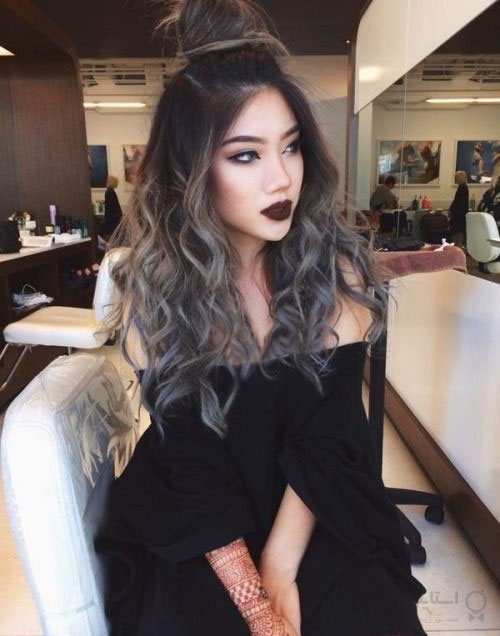 رنگ موی نقره‌ای معرکه برای خانم‌های شیک - موی آمبره