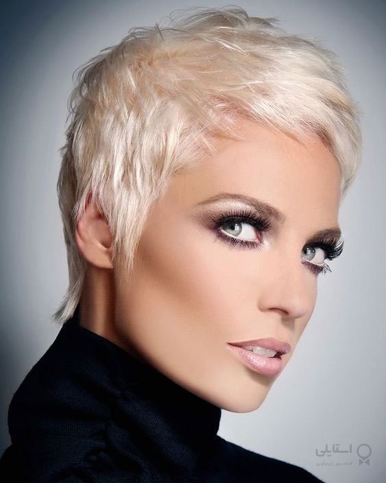 مو پیکسی با رنگ بلوند