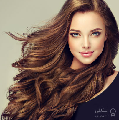 رنگ موی شرابی بر روی موهای قهوه‌ای روشن