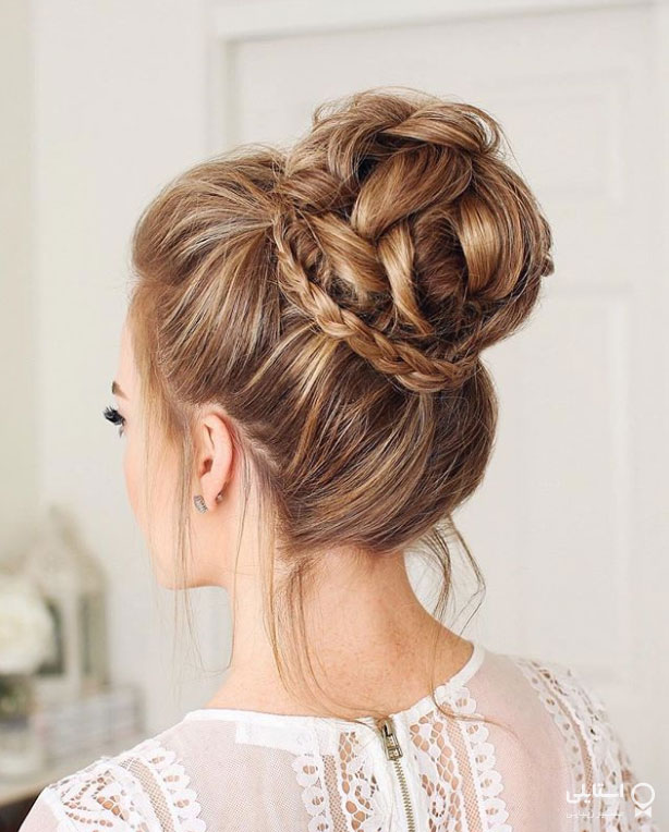 مدل موی جمع شده عروس