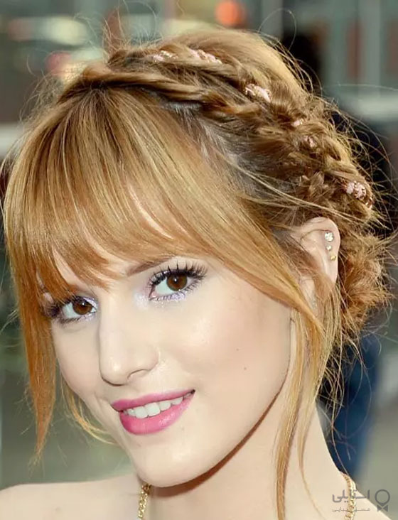 مو جمع شده بهم ریخته با گیس فرانسوی