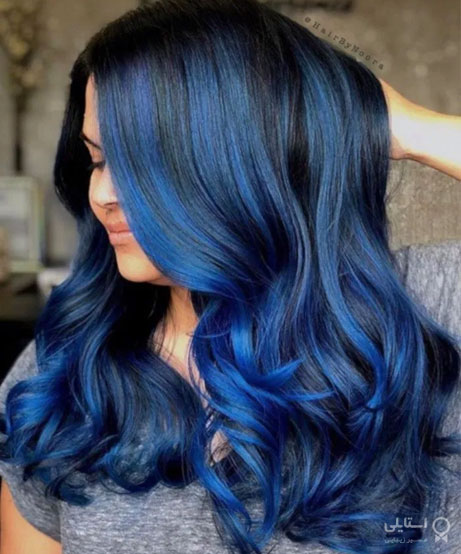 رنگ مو آبی کلاسیک