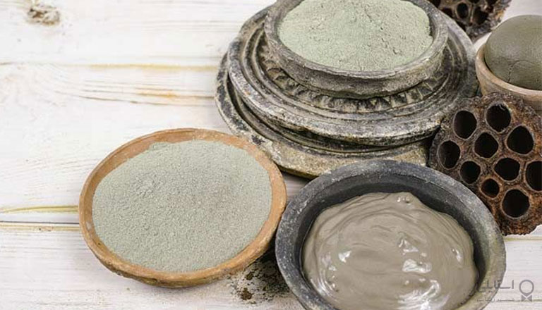 ماسک صورت بلغور جو دو سر، بادام و خاک رس