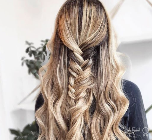 مدل مو نیمه بسته با گیس