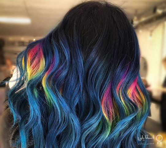 آبی تیره با رنگ‌های مختلف