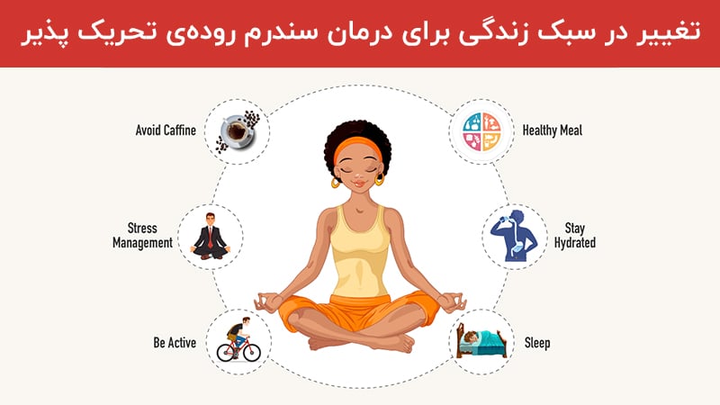 تغییر در سبک زندگی برای درمان سندرم روده ی تحریک پذیر