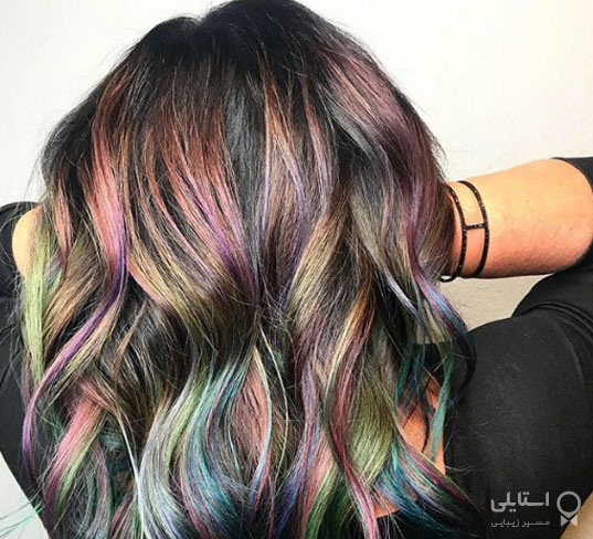 رنگین کمان متالیک و براق