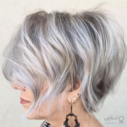 پیکسی ویو شده نقره‌ای با چتری