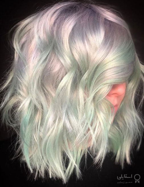 رنگ موی مادر مرواریدی با استفاده از بالیاژ