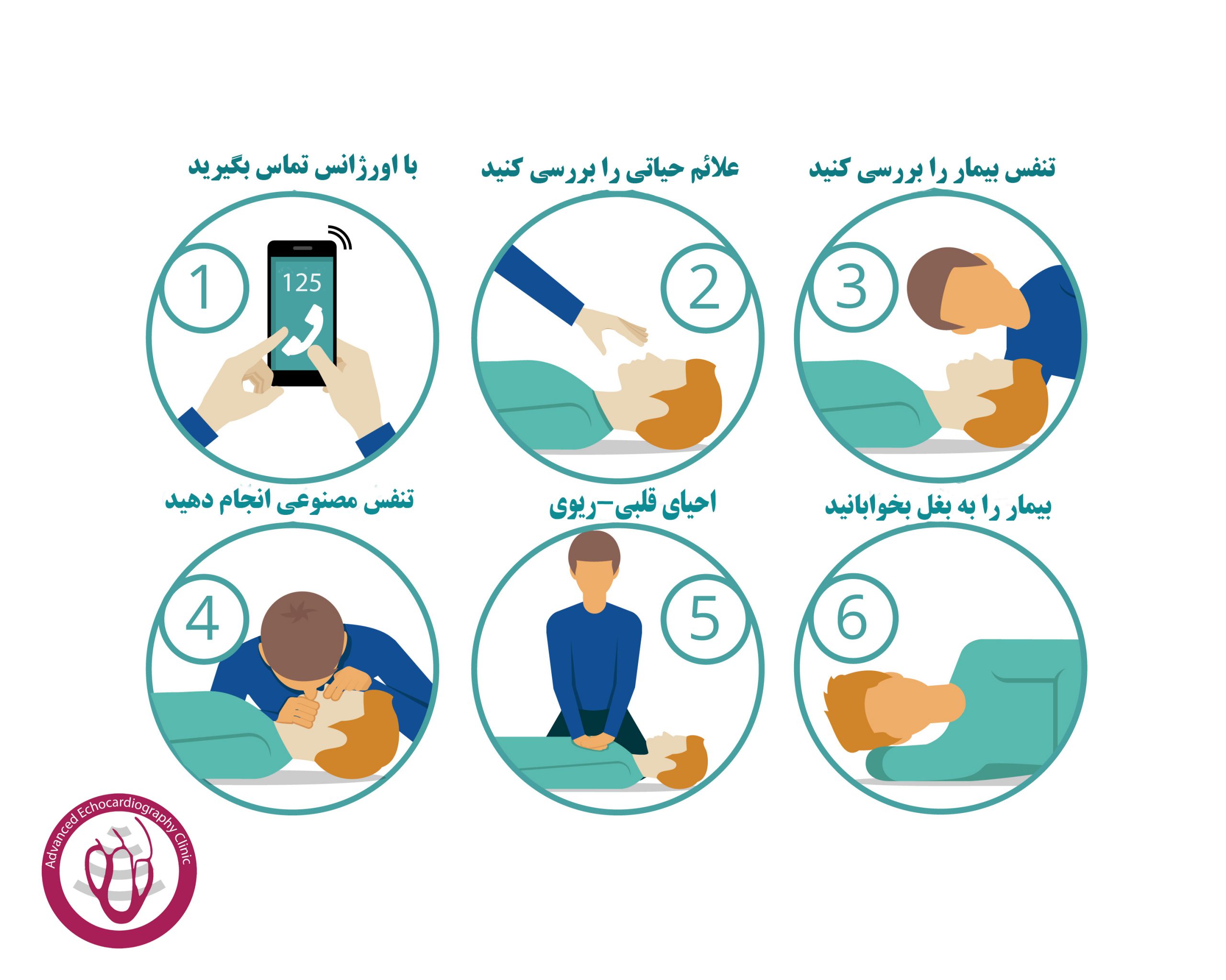 مراحل احیای قلبی - ریوی