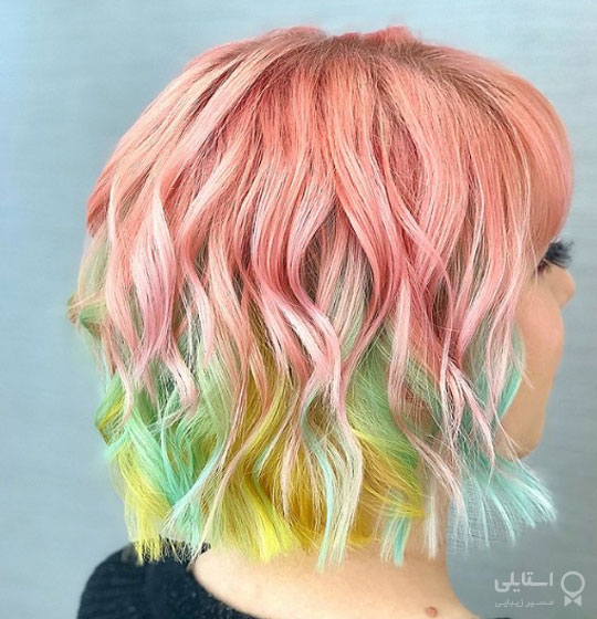 رنگ موی لایه لایه