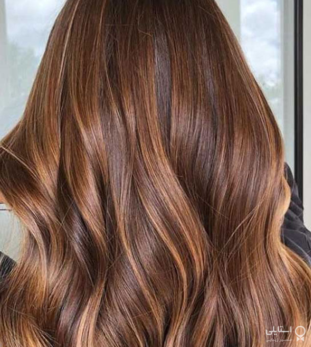 رنگ موی قهوه‌ای- عسلی تیره
