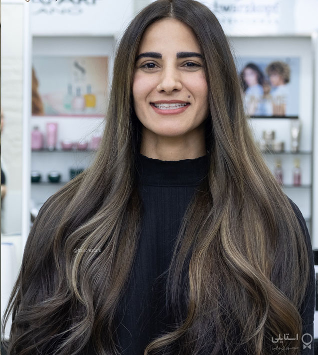 رنگ موی قهوه‌ای خاکستری تیره
