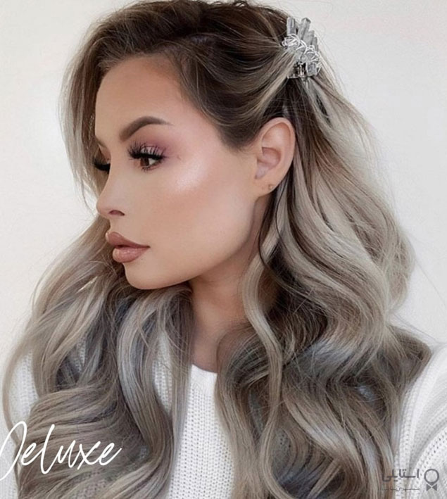 رنگ موی قهوه‌ای یخی