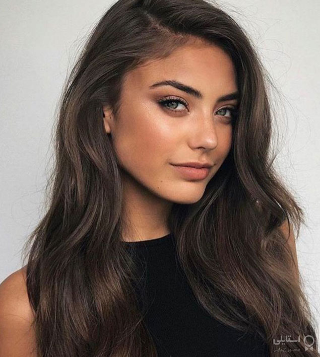 رنگ موی قهوه‌ای خنثی