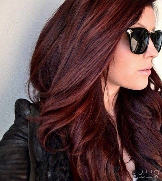 رنگ موی قهوه‌ای گیلاسی