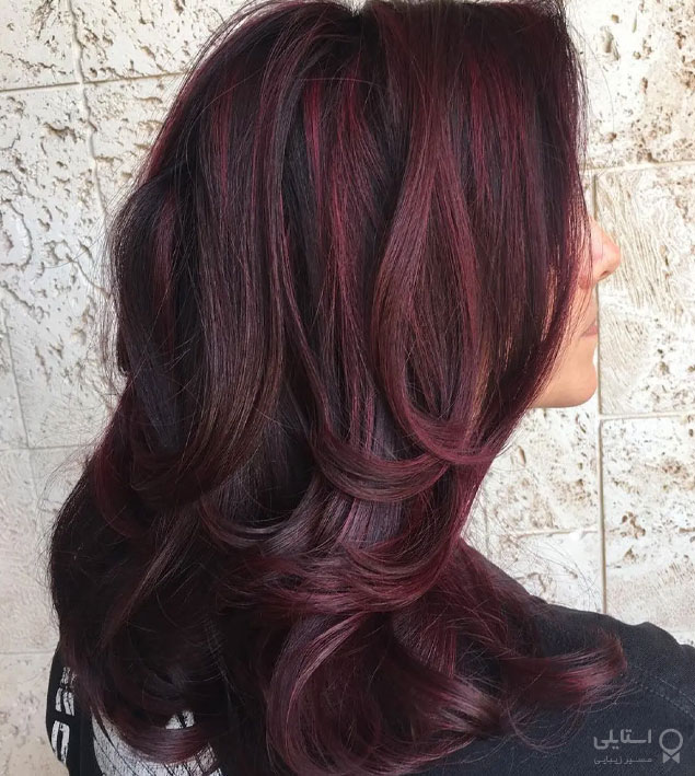 رنگ موی قهوه‌ای شرابی