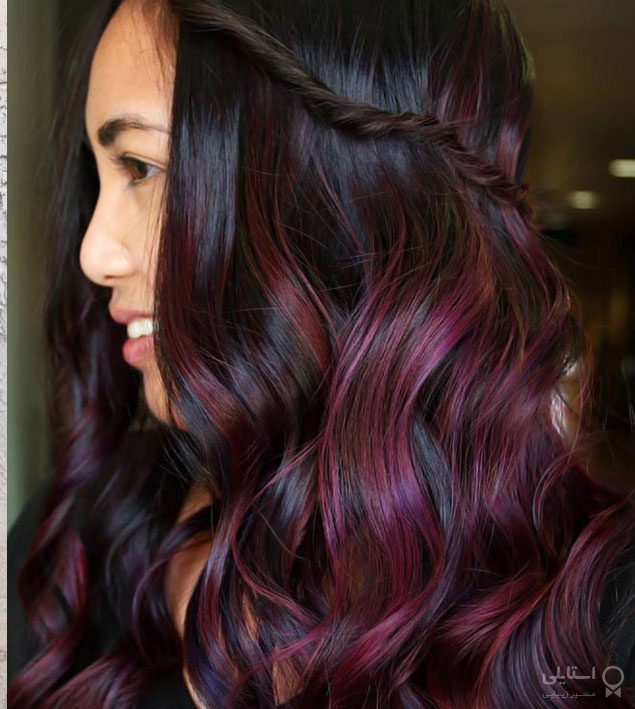 رنگ موی قهوه‌ای آلویی