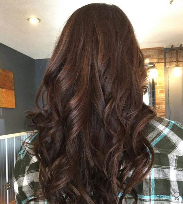 رنگ موی قهوه‌ای موکا