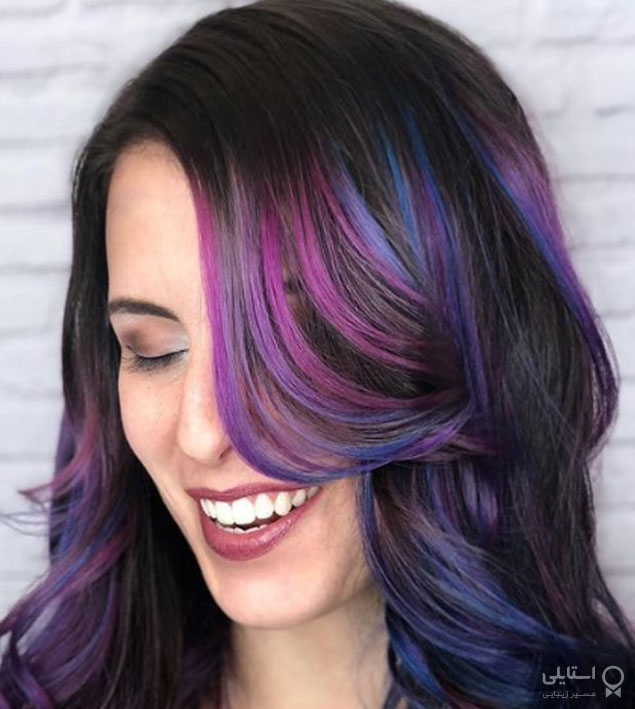 رنگ موی قهوه‌ای متالیک