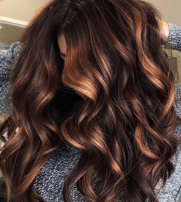 رنگ مو با تکنیک فضای منفی