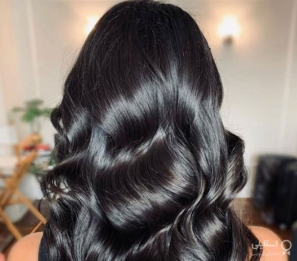 مشکی بهترین رنگ موها برای چشمان خاکستری