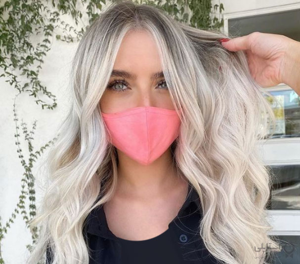 بلوند پلاتینه بهترین رنگ موها برای چشمان خاکستری