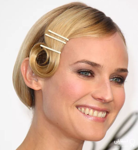 مدل موی سنجاق شده