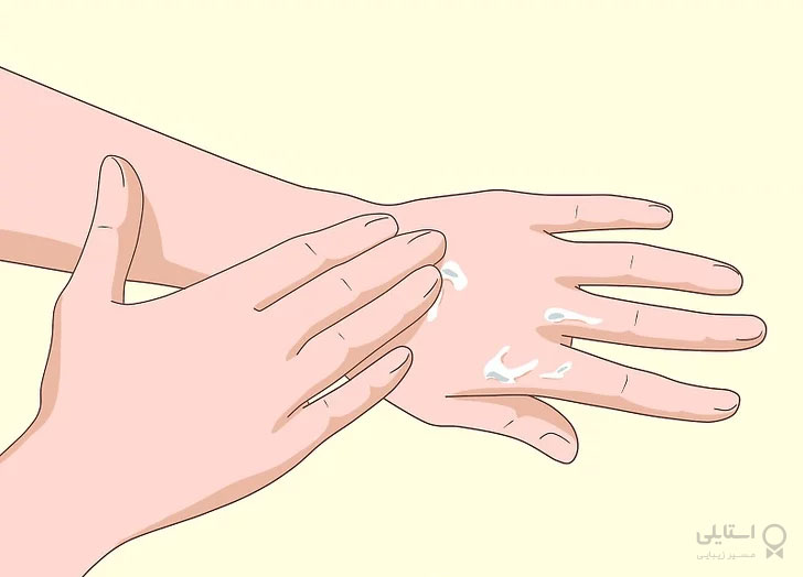 اگزما روی پوست دست