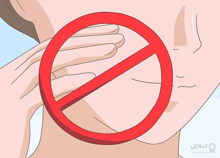 پرهیز از خاراندن پوست صورت