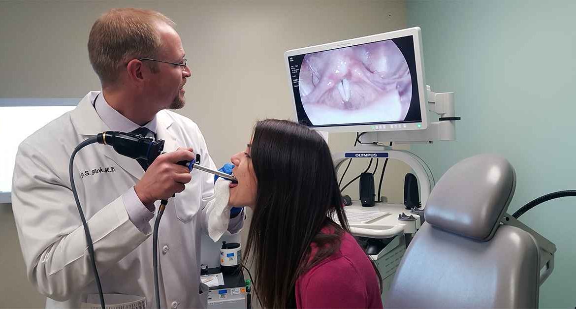 عکس برداری از حنجره